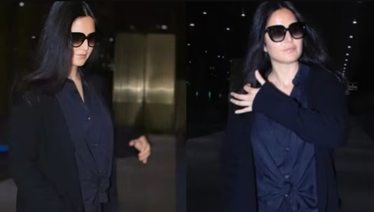 Katrina Kaif greets paparazzi as she returns to Mumbai from London after long holiday; fans say ‘she’s not pregnant’