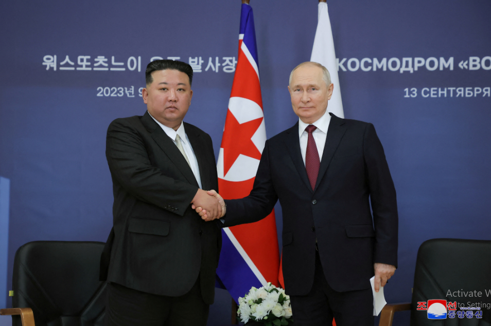 Putin meets North Korea’s Kim Jong Un in first visit to the capital in over two decades