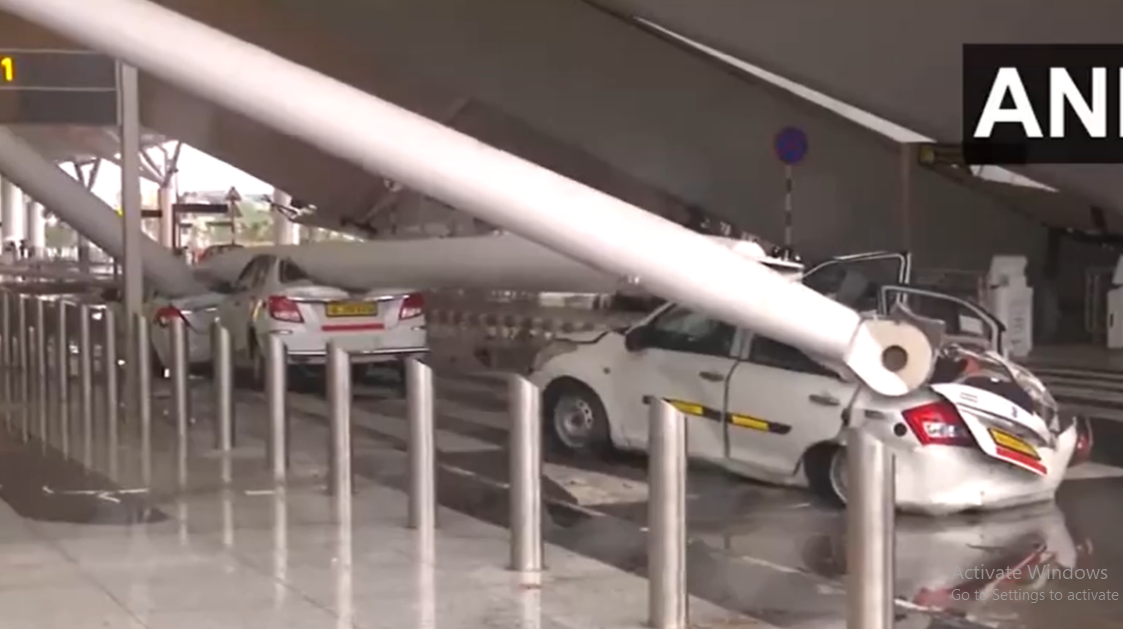 Three dead, several injured after portion of Delhi airport’s T-1 roof collapses