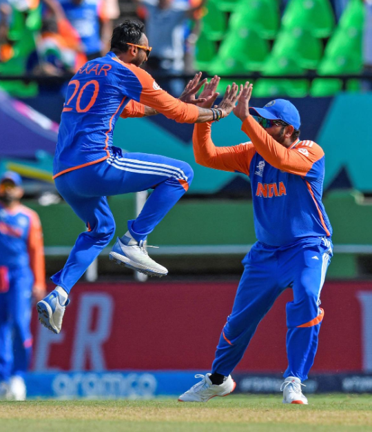 Rohit Sharma, spinners guide India to third T20 World Cup final