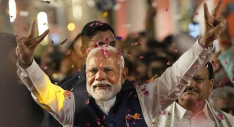 Modi claims victory in India’s election but drop in support forces him to rely on coalition partners