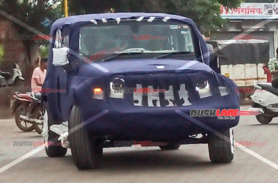 Mahindra Thar 5-door spotted again in three fresh colors, set to unveil on August 15th.