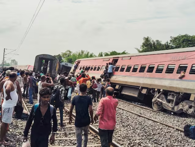 Loco Pilot reports hearing an explosion after Chandigarh-Dibrugarh Express derailment, UP Police denies.