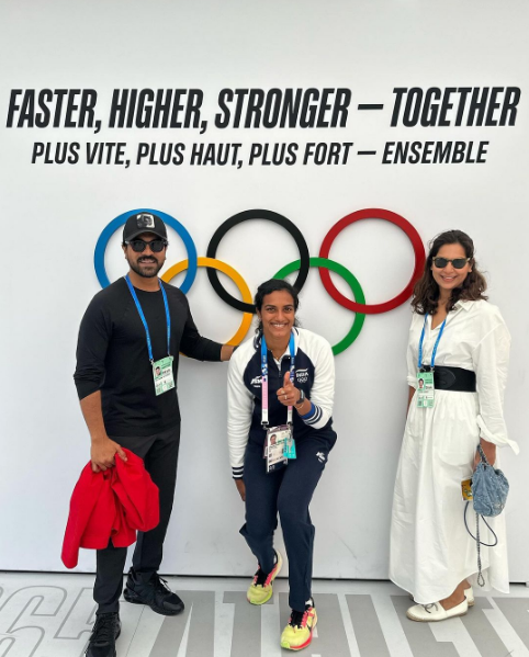 Photo Moment: Ram Charan and Upasana meet PV Sindhu in Paris