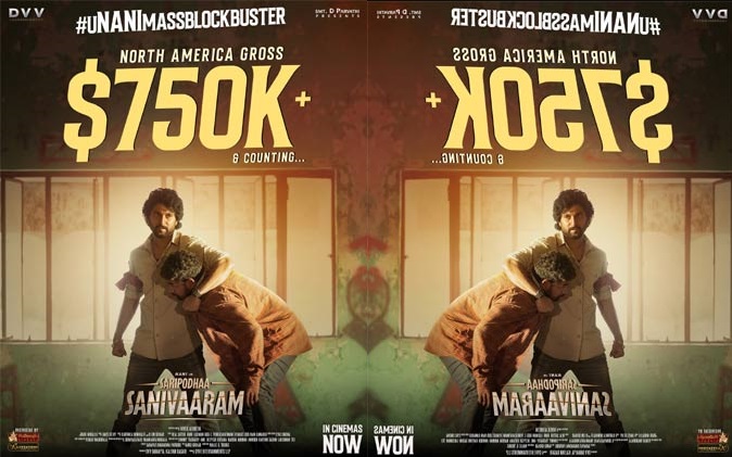 Saripodhaa Sanivaaram exceeds $750K in earnings at the US box office