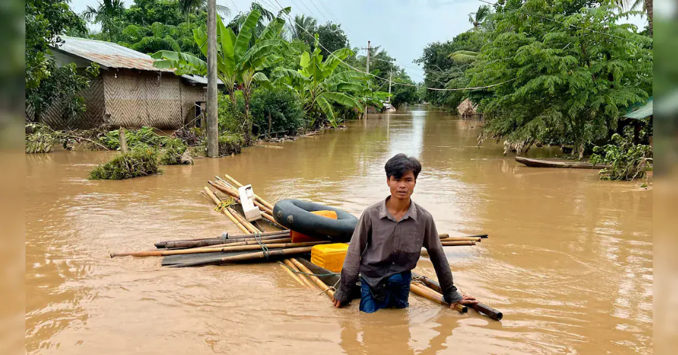 Report: Close to 250,000 people were forced to leave their homes in Myanmar following the flooding caused by Typhoon Yagi