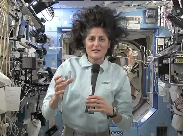 Prepare to be amazed by Sunita Williams’ exercise routine on the space station. At what time does she wake up?
