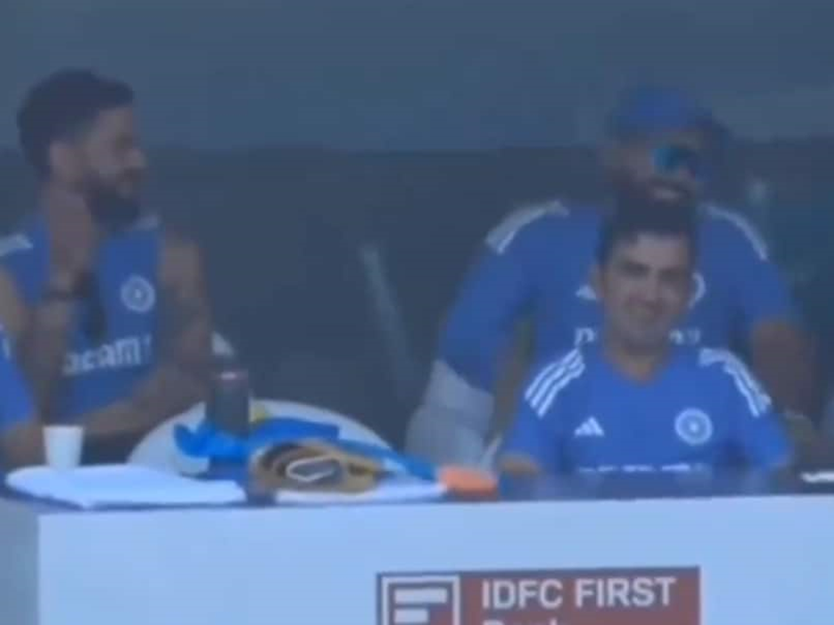 Rohit Sharma and Virat Kohli can’t stop laughing when the India captain’s hilarious moment is filmed