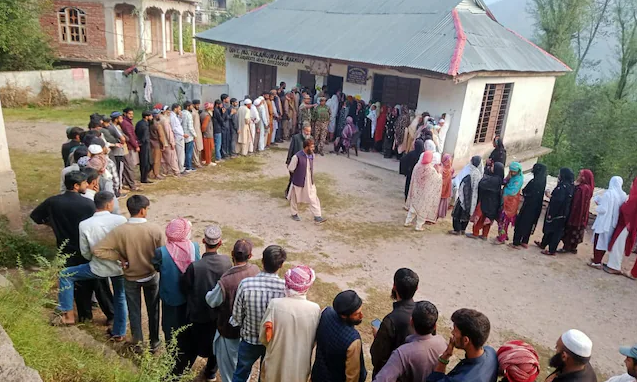 Live updates on the 2024 Jammu and Kashmir assembly election show a 10.22 per cent voter turnout in 26 seats by 9 am