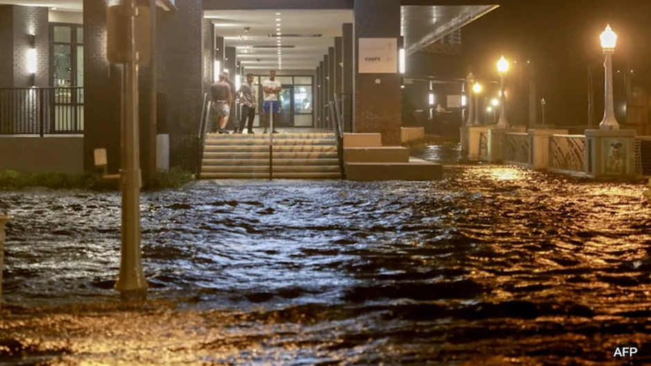 Hurricane Milton, a massive monster storm, hits Florida causing destructive winds, flooding rainfall, and dangerous storm surge