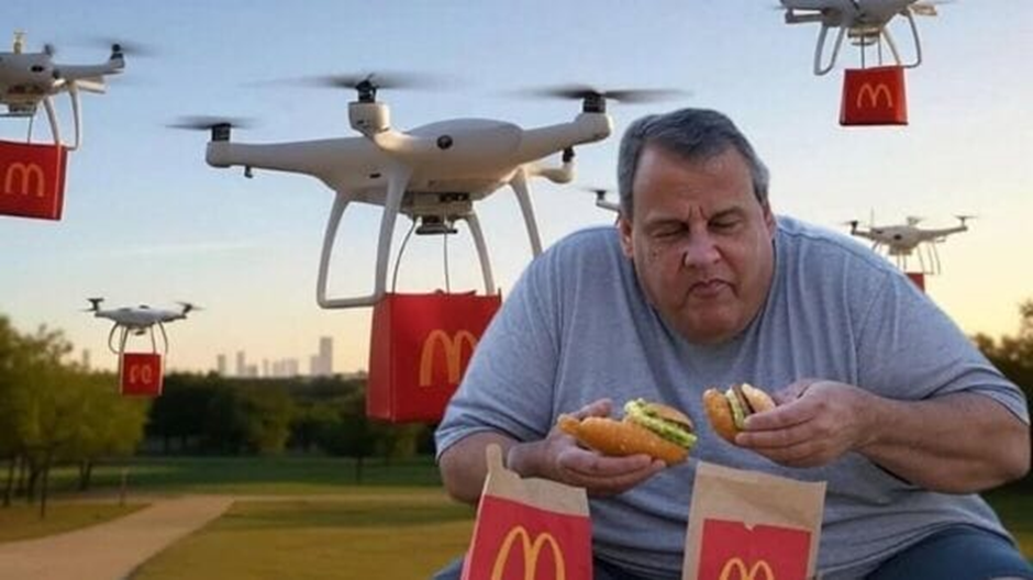 Donald Trump ridicules former Governor Chris Christie with a funny meme as the New Jersey drone mystery intensifies