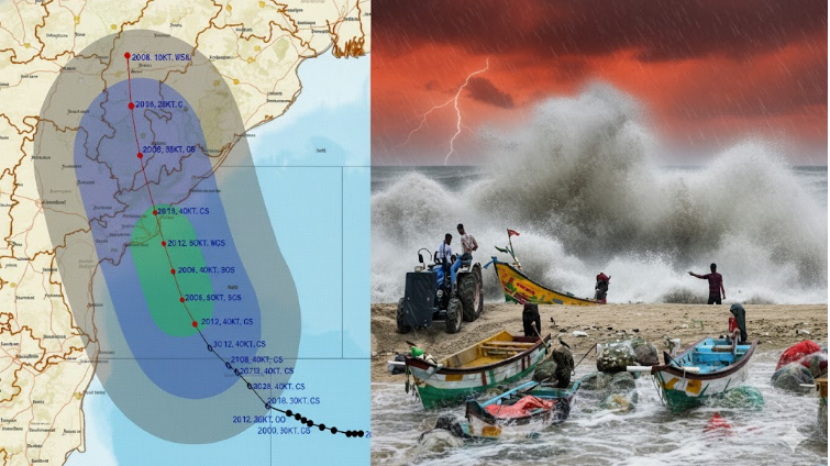 Cyclone Montha Nears Landfall; IMD Issues Red Alert for Andhra, Odisha, Telangana